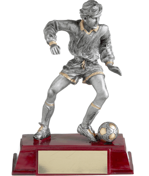 3012A-12, Silver Soccer Player (M/F) - 6" Male image
