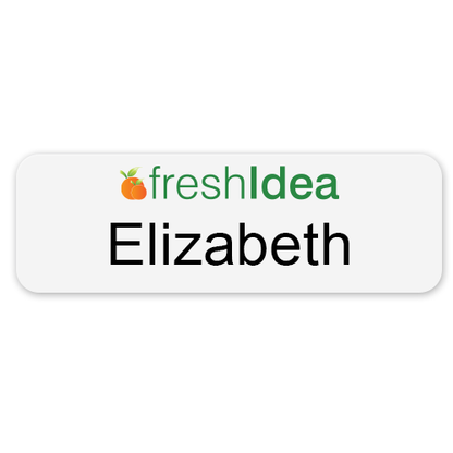 Full Color Sublimated Plastic Name Badge 1x3" image 3