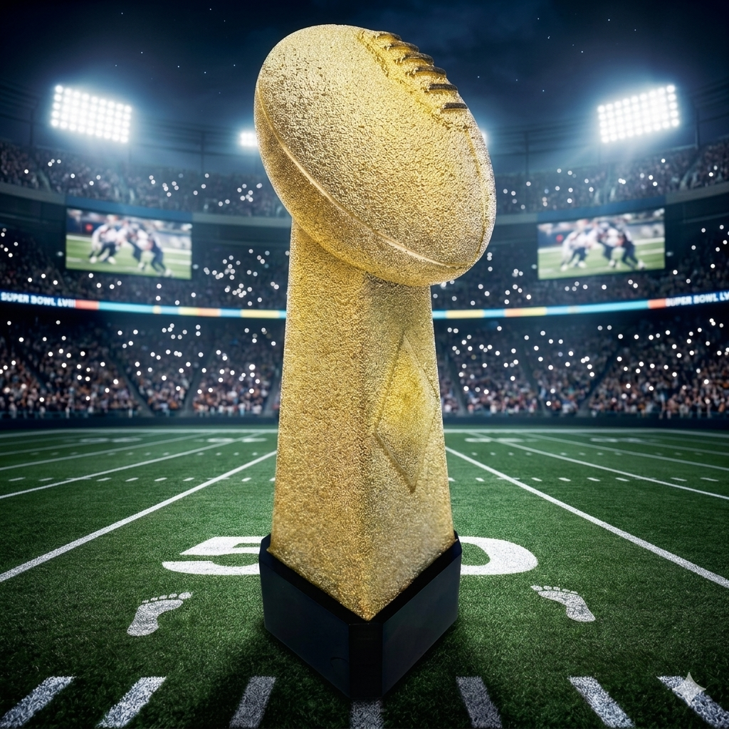 Conqueror Gold Football Resin (2 sizes)